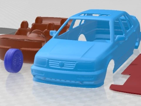 Volkswagen Jetta 1992 Printable Car 3D Print Model