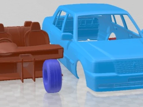 Toyota Crown Comfort S10 1995 Printable Car 3D Print Model