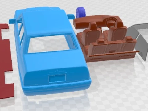 Toyota Crown Comfort S10 1995 Printable Car 3D Print Model