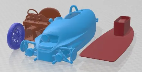 Morgan 3 Wheele Ev3 2018 Printable Car 3D Print Model .c4d .max .obj .3ds .fbx .stl .blend 