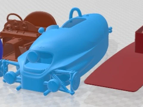 摩根 3 Wheeler Ev 3 2018 可打印汽车 3D 打印模型
