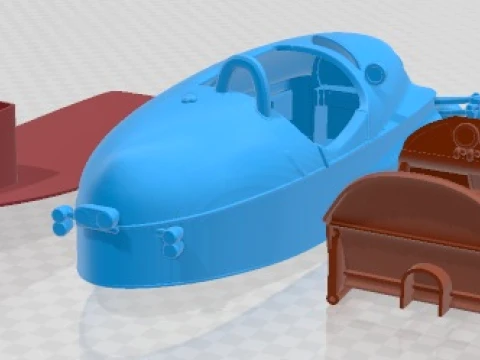 Morgan 3 Wheele Ev3 2018 Printable Car 3D Print Model