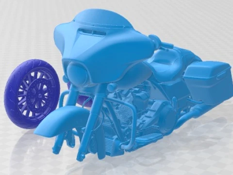 哈雷戴维森 Street Glide Special 2018 V2 可打印摩托车 3D 打印模型