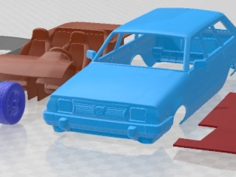 Subaru Leone Estate 1978 可打印汽车 3D 打印模型
