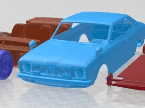 斯巴鲁 Leone GSR 1972 可打印汽车 3D 打印模型