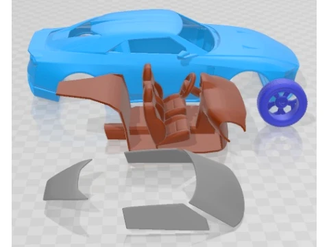 Auto stampabile Nissan GT R50 2018 Modello di stampa 3D