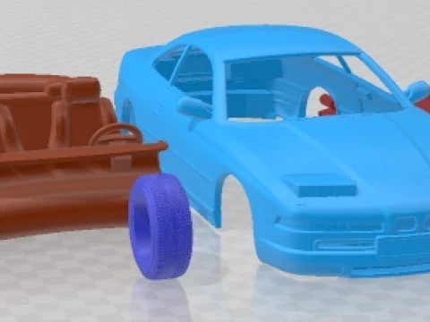 8 Series 1999 Printable Car 3D Print Model