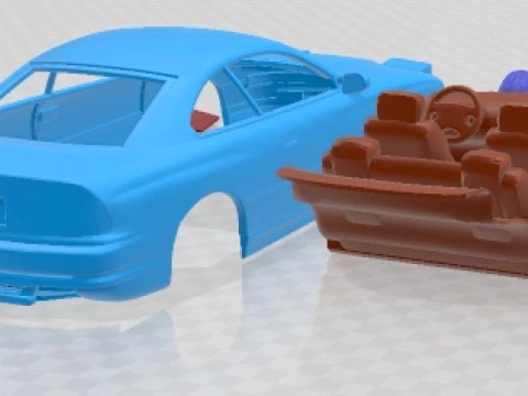 8 Series 1999 Printable Car 3D Print Model