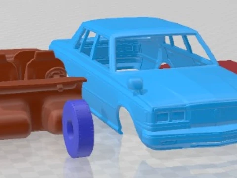 Carro para impress&atilde;o Toyota Crown Sedan 1979 Modelo de Impressão 3D
