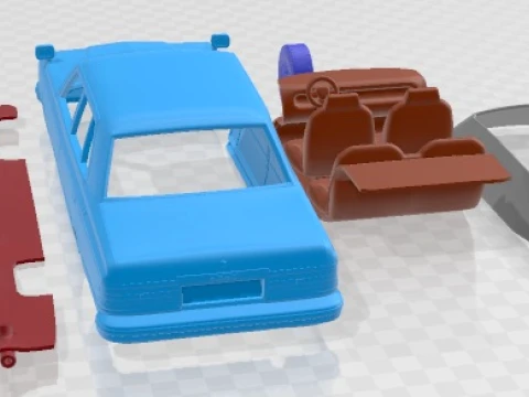 Carro para impress&atilde;o Toyota Crown Sedan 1979 Modelo de Impressão 3D