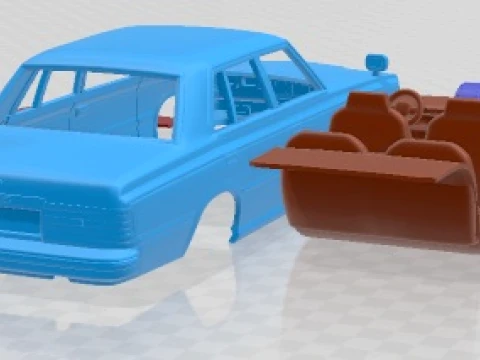 Carro para impress&atilde;o Toyota Crown Sedan 1979 Modelo de Impressão 3D