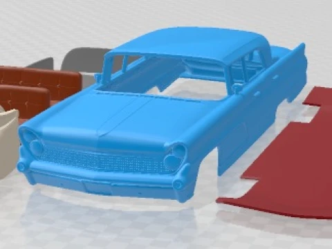 Lincoln Continental Mark IV 1959 Voiture imprimable Modèles 3D en vedette