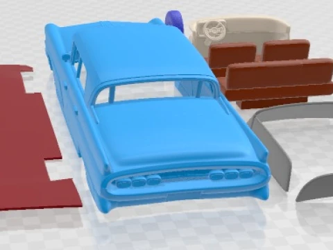 Lincoln Continental Mark IV 1959 Printable Car 3D Print Model