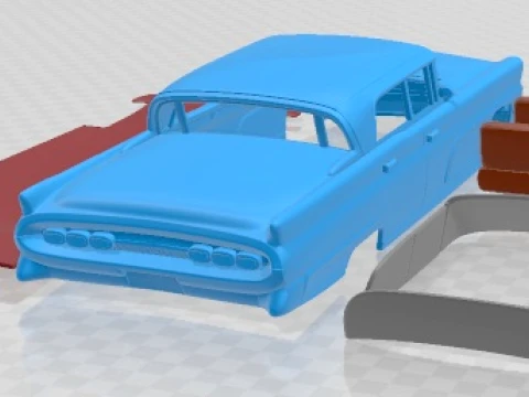 Lincoln Continental Mark IV 1959 Printable Car 3D Print Model