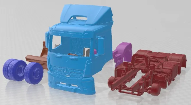 Mercedes Antos 2015 Printable Truck 3D Print Model .c4d .max .obj .3ds .fbx .stl .blend 