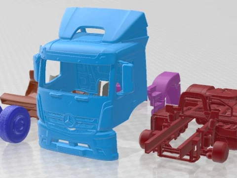 Camion imprimable Mercedes Antos 2015 Modèles 3D en vedette