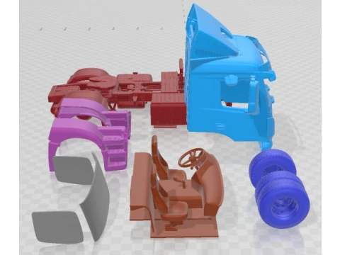Mercedes Antos 2015 Printable Truck 3D Print Model