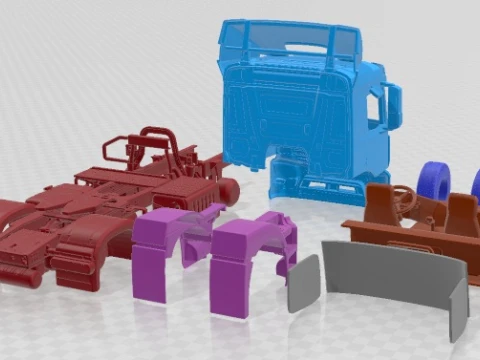Mercedes Antos 2015 Printable Truck 3D Print Model