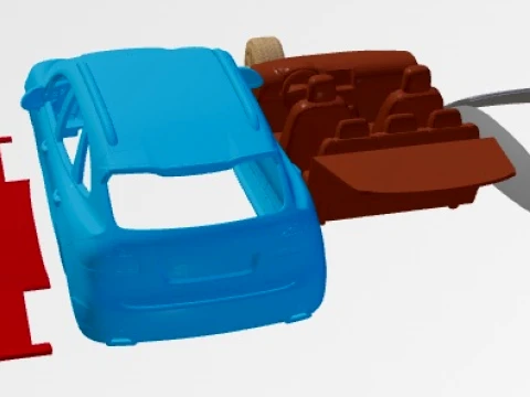 Porsche Cayenne 2011 Printable Car 3D Print Model