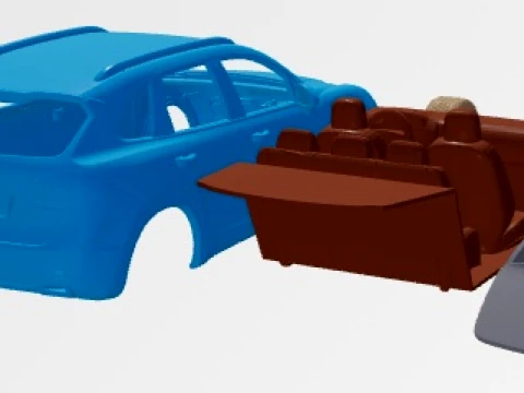 Porsche Cayenne 2011 Printable Car 3D Print Model