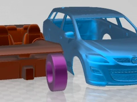 Mazda CX 9 2011 Printable Car 3D Print Model