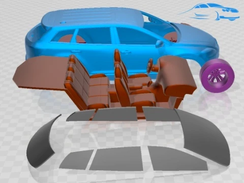 Mazda CX 9 2011 Printable Car 3D Print Model
