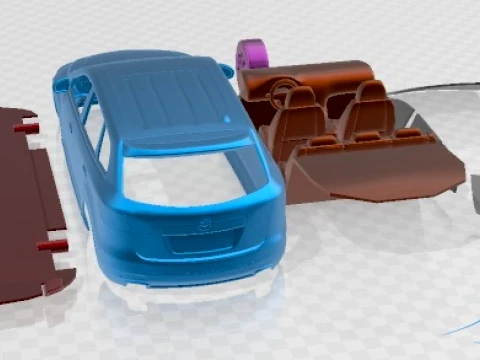 Mazda CX 9 2011 Printable Car 3D Print Model
