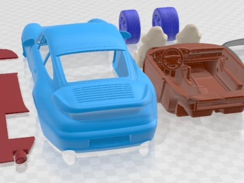 Porsche 911 993 1996 Turbo auto stampabile Modello di stampa 3D