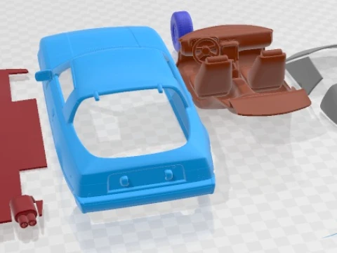 Mazda RX-7 1978 Printable Car 3D Print Model