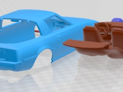 Mazda RX-7 1978 Printable Car 3D Print Model