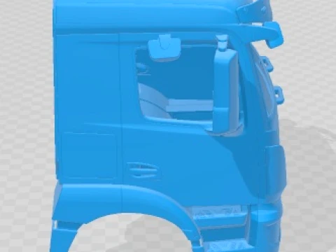 Mercedes Antos 2015 Printable Body Cabin Truck 3D Print Model