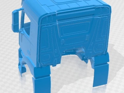 Mercedes Antos 2015 Printable Body Cabin Truck 3D Print Model