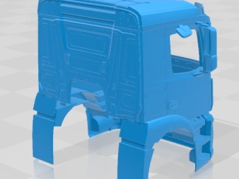 Mercedes Antos 2015 Printable Body Cabin Truck 3D Print Model