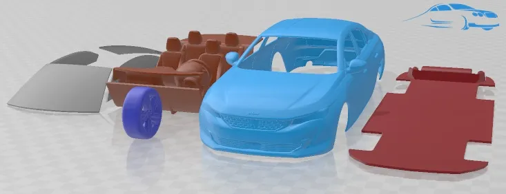 푸조 508 GT 2019 인쇄 가능한 자동차 3D 프린트 모델 .c4d .max .obj .3ds .fbx .stl .blend 