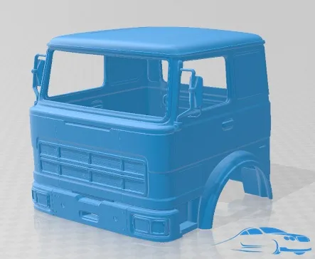 Fiat 619 N1 1971 차체 캐빈 트럭 인쇄 가능 3D 프린트 모델 .c4d .max .obj .3ds .fbx .stl .blend