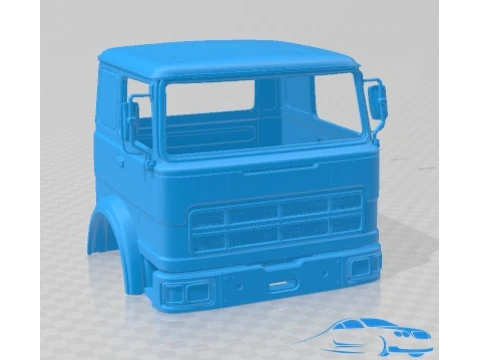Fiat 619 N1 1971 차체 캐빈 트럭 인쇄 가능 3D 프린트 모델