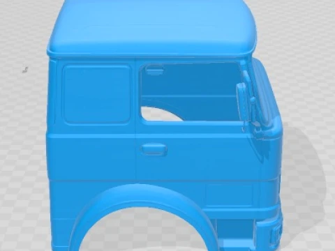 Fiat 619 N1 1971 차체 캐빈 트럭 인쇄 가능 3D 프린트 모델