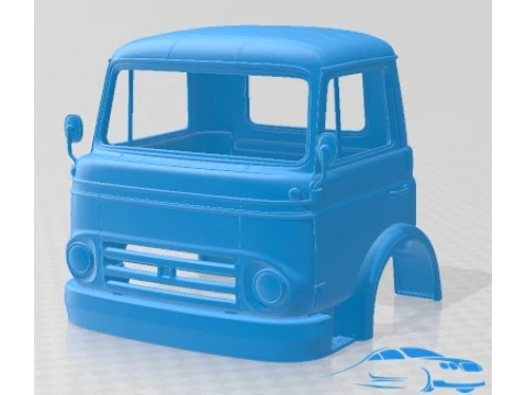 Barreiros Saeta 55 1964 Cabin Truck Printable 3D Принт Модель