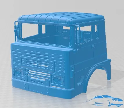 ERF MW 64G 1973 キャビン トラック 印刷可能 3Dプリントモデル .c4d .max .obj .3ds .fbx .stl .blend