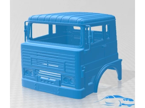 ERF MW 64G 1973 Kabinli Kamyon Yazdırılabilir 3D Baskı Modeli