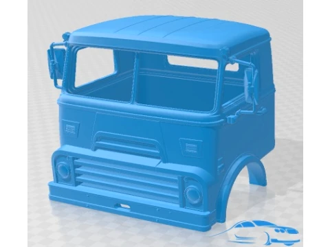 DAF 2400 1967 Karoseri Kabinli Kamyon Yazdırılabilir 3D Baskı Modeli