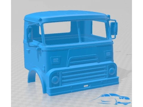 DAF 2400 1967 ボディ キャビン トラック 印刷可能 3Dプリントモデル