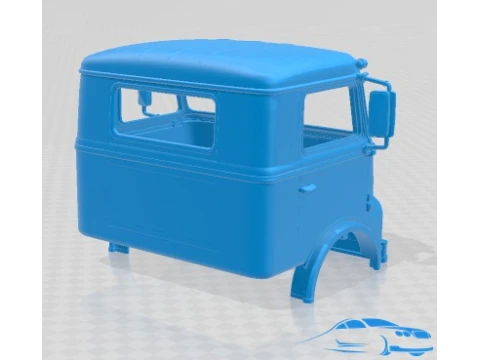 DAF 2400 1967 ボディ キャビン トラック 印刷可能 3Dプリントモデル