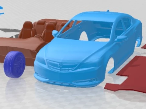 Acura ILX 2013 afdrukbare auto 3D printmodel