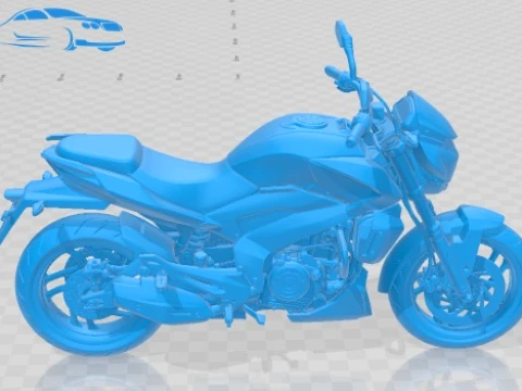 Bajaj Dominar 400 2017 Printable Motorbike 3D Print Model