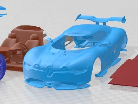 Renault Alpine A110-50 2012 afdrukbare auto 3D printmodel