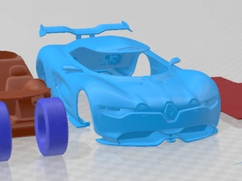 Renault Alpine A110-50 2012 Printable Car 3D Print Model