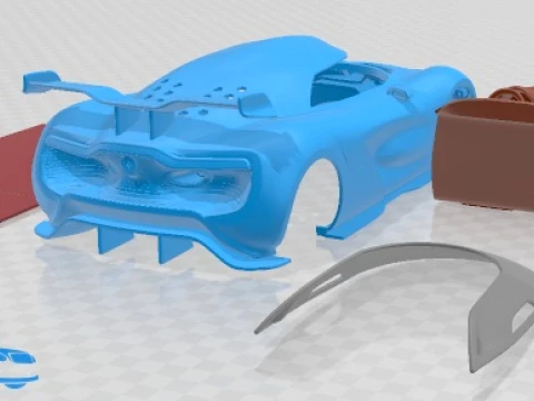 Renault Alpine A110-50 2012 Printable Car 3D Print Model