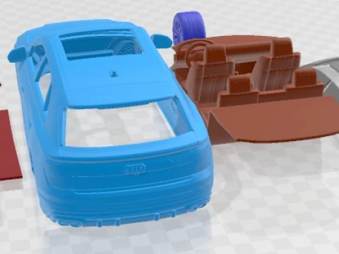 Audi SQ8 55 TFSI 2024 Printable Car 3D Print Model