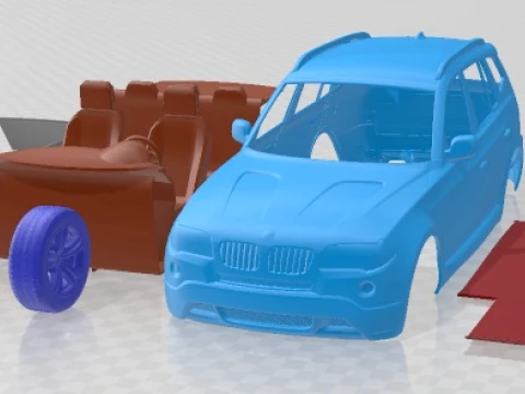 X3 E83 2003 afdrukbare auto 3D printmodel
